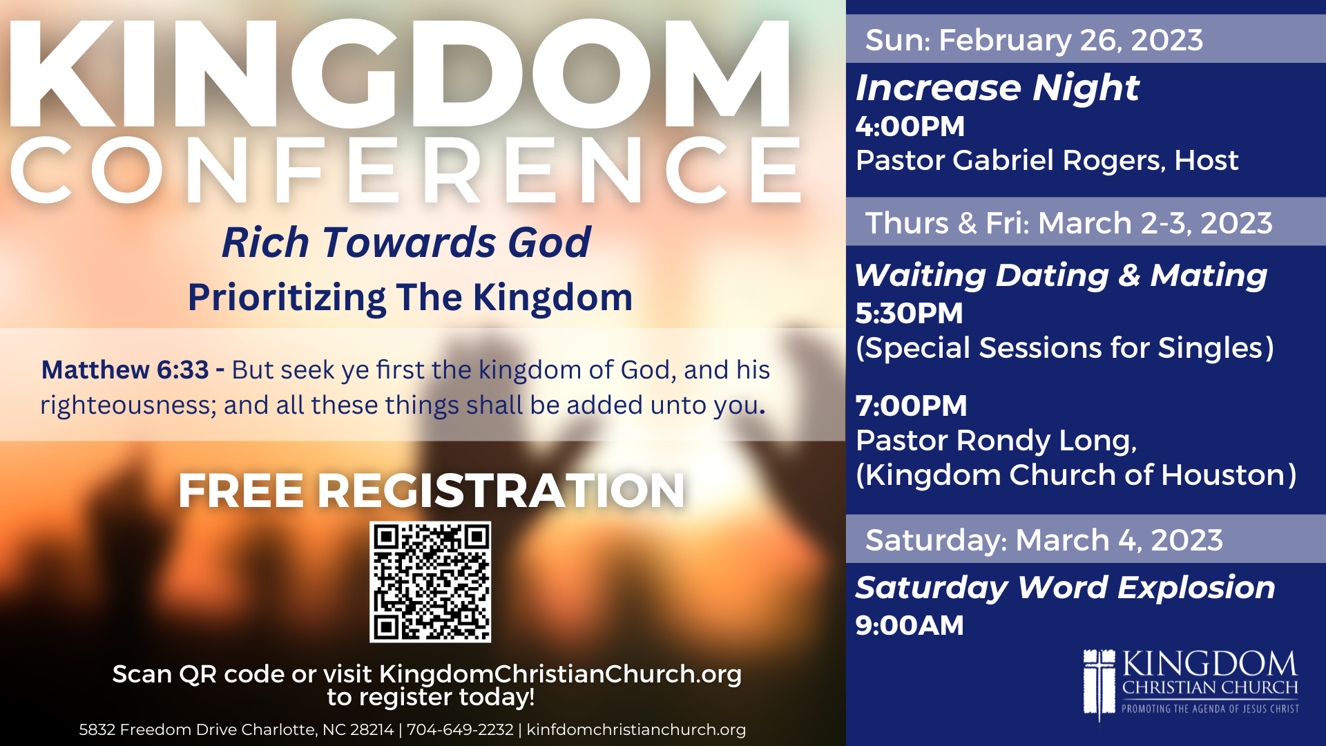 Kingdom Conference 2023 Kingdom Christian Church