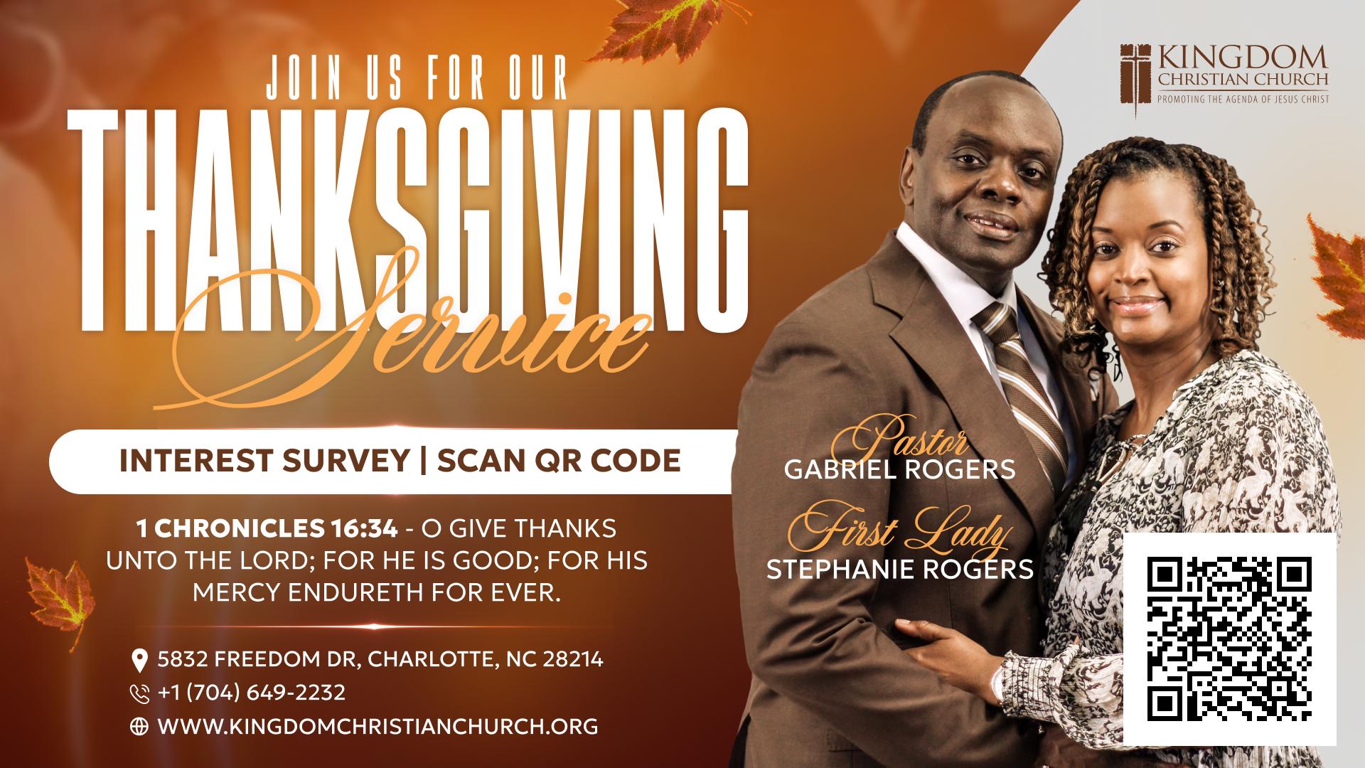 Thanksgiving flyer 2025 Interest Survey