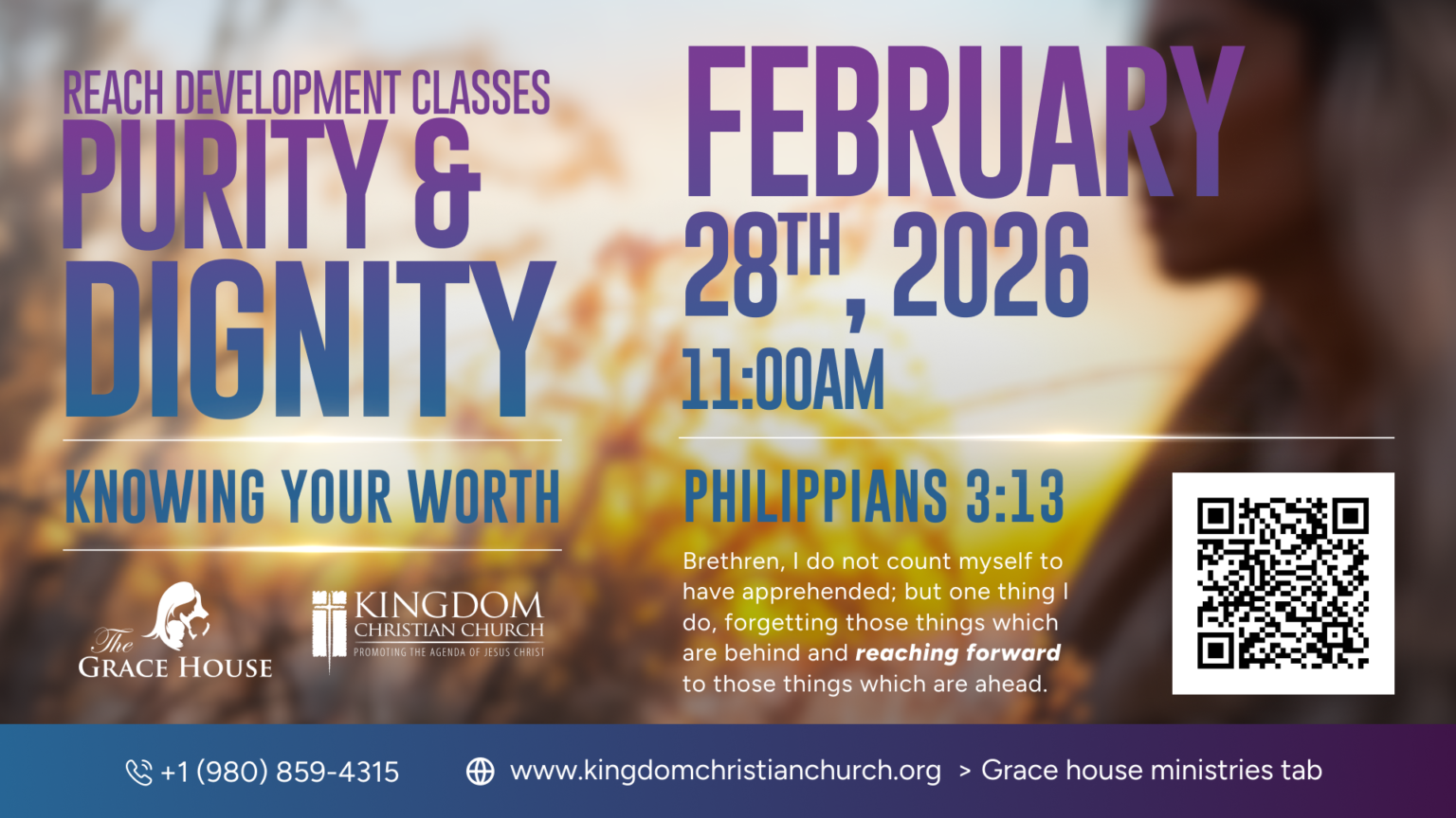 Purity Class Sign Grace House Reach Class: Purity and Dignity – Kingdom Christian Church